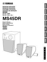 Yamaha MS45DR El kitabı
