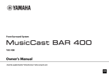Yamaha MusicCast BAR 400 Kullanım kılavuzu