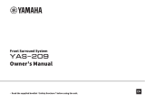 Yamaha YAS-209BL Kullanım kılavuzu