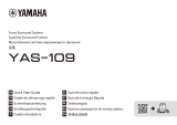 Yamaha YAS-109 Barre de son noire Kullanım kılavuzu
