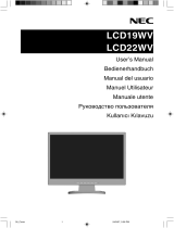 NEC LCD22WV El kitabı