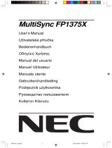 NEC MultiSync® FP1375X El kitabı