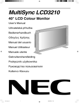 NEC MultiSync® LCD3210 El kitabı