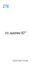 ZTE Axon 10 pro 5G Hızlı başlangıç ​​Kılavuzu