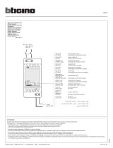 Bticino 346020 Kullanma talimatları