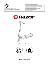 Razor E90 Accelerator Electric Scooter Kullanım kılavuzu