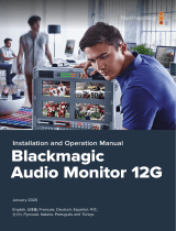 Blackmagic Audio Monitor Kullanım kılavuzu
