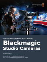 Blackmagic Studio Camera  Kullanım kılavuzu