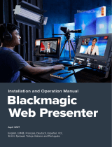 Blackmagic Web Presenter Streamer El kitabı