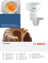 Bosch MUZ4GM3(00) Kullanım kılavuzu