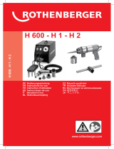 Rothenberger Hydraulik-Expanderanlage H 600 Kullanım kılavuzu