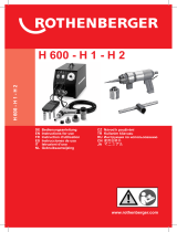 Rothenberger H 600 Kullanım kılavuzu