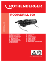 Rothenberger Drill motor RODIADRILL Kullanım kılavuzu
