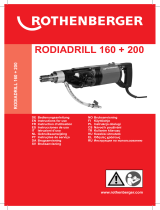 Rothenberger Drill motor RODIADRILL Kullanım kılavuzu