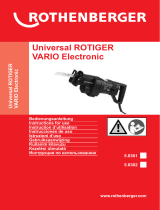 Rothenberger Electric saw Universal ROTIGER VARIO Electronic Kullanım kılavuzu