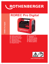 Rothenberger ROREC Pro Digital Kullanım kılavuzu