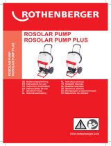 Rothenberger Solar filling pump ROSOLAR Pump Kullanım kılavuzu