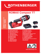 Rothenberger Press machine ROMAX Compact Twin Turbo Basic set Kullanım kılavuzu
