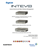 Tyco INTEVO-ADV-4TB Quick Setup Manual