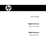 HP CA340 Digital Camera Hızlı başlangıç ​​Kılavuzu