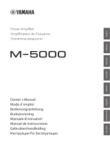 Yamaha M-5000 El kitabı