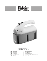 Fakir hand mixer Sierra Kullanım kılavuzu