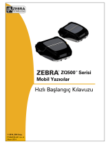 Zebra ZQ500 Hızlı başlangıç ​​Kılavuzu