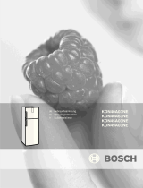 Bosch Free-standing larder fridge Kullanım kılavuzu