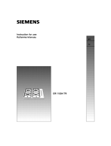 Siemens ER11054TR/03 Kullanım kılavuzu