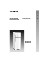 Siemens Free-standing larder fridge Kullanım kılavuzu
