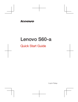 Lenovo S60-A Hızlı başlangıç ​​Kılavuzu