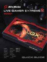 AVer Media Live Gamer Extreme 2 (GC551) Kullanım kılavuzu