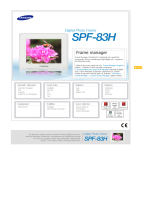 Samsung SPF-83H Kullanım kılavuzu