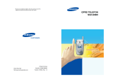 Samsung SGH-E600 Kullanım kılavuzu