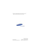 Samsung SGH-X460 Kullanım kılavuzu