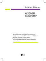 LG W2600HP-BF El kitabı