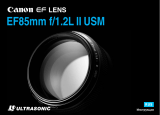 Canon EF 85mm f/1.2L II USM Kullanım kılavuzu