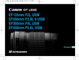 Canon EF 135mm f/2L USM Kullanım kılavuzu