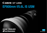 Canon EF 800mm f/5.6L IS USM Kullanım kılavuzu