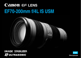 Canon EF 70-200mm f/4L IS USM Kullanım kılavuzu