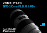 Canon EF 70-200mm f/2.8L IS II USM Kullanım kılavuzu