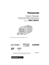 Panasonic HDCSDX1EG Kullanma talimatları