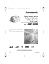 Panasonic SDRH280 Kullanma talimatları