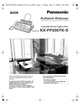 Panasonic KXFP205 Kullanma talimatları