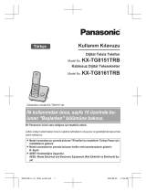 Panasonic KXTG8161TRB Kullanma talimatları