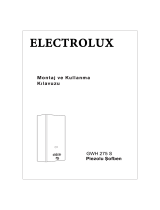 Electrolux GWH275S Kullanım kılavuzu