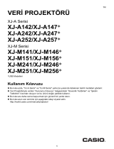 Casio XJ-M141, XJ-M146, XJ-M151, XJ-M156, XJ-M241, XJ-M246, XJ-M251, XJ-M256 Kullanım kılavuzu
