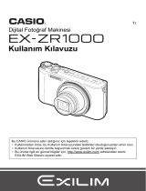 Casio EX-ZR1000 Kullanım kılavuzu