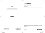 Casio CT-X800 Kullanici rehberi