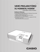 Casio XJ-H2600, XJ-H2650 Kullanım kılavuzu